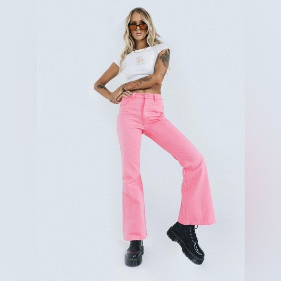 Princess Polly Denim - Princess Polly Cabarita Lounge Denim Jeans